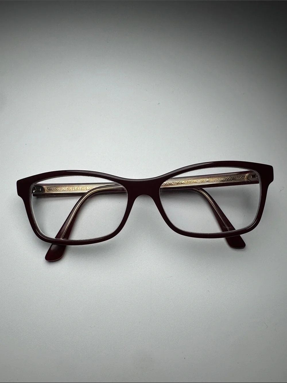 Burgundy Rectangular Reading Glasses